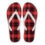 Tartan Scottish Royal Stewart Red Plaids Women & Men Flip Flops