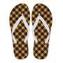 Tartan Scottish Yellow Plaid Men & Women Flip Flops