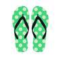 Teal Polka Dot Men's Flip Flops