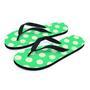 Teal Polka Dot Men's Flip Flops