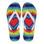 Tie Dye Heart Pattern Print Men & Women Flip Flops