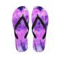 Tie Dye Purple Men's Flip Flops