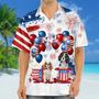 Tricolor Cavalier King Charles Spaniel Independence Day Hawaiian Shirt, Dog Hawaii Beach Shirt Short Sleeve For Of July