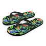 Tropical Bird Hawaiian Print Men's Flip Flops