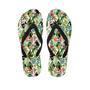 Tropical Bird Patchwork Print Men's Flip Flops