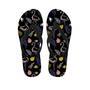 Tropical Flamingo Print Men's Flip Flops