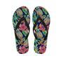 Tropical Floral Pineapple Print Men's Flip Flops