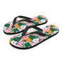 Tropical Flower Hawaiian Pineapple Print Men's Flip Flops