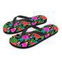 Tropical Hibiscus Floral Hawaiian Print Men's Flip Flops