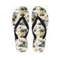 Tropical Palm Lead Island Print Men's Flip Flops