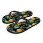 Tropical Palm Leaf Pineapple Print Men's Flip Flops