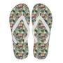 Tropical Pineapple Buddha Elephant Print Men & Women Flip Flops