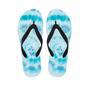 Turquoise Tie Dye Men's Flip Flops