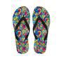 Valentine Heart Hippie Trippy Men's Flip Flops