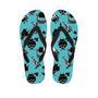 Viking Cartoon Silhouette Men's Flip Flops