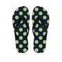 Vintage Black Polka Dot Men's Flip Flops