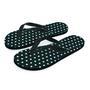 Vintage Black Tiny Polka Dot Men's Flip Flops