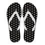 Vintage Black White Polka Dot Pattern Print Men & Women Flip Flops