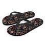 Vintage Chinese Dragon Floral Print Men's Flip Flops