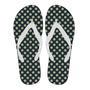 Vintage Navy Blue White Polka Dot Pattern Print Men & Women Flip Flops