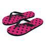 Vintage Pink And Black Polka Dot Men's Flip Flops