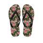 Vintage Pink Rose Floral Print Men's Flip Flops