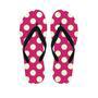 Vintage Red Polka Dot Men's Flip Flops