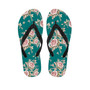 Vintage Watercolor Pink Rose Flower Print Men's Flip Flops