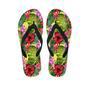 Watercolor Hibiscus Floral Hawaiian Print Men's Flip Flops