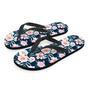 Watercolor Pink Rose Floral Men's Flip Flops