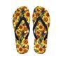 Watercolor Sunflower Men's Flip Flops