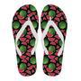 Watermelon Piece Black Pattern Print Men & Women Flip Flops