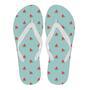 Watermelon Piece Polka Dot Blue Pattern Print Men & Women Flip Flops