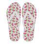 Watermelon Piece Stripe Green Pink Pattern Print Men & Women Flip Flops