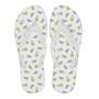 Watermelon Pineapple Piece White Pattern Print Men & Women Flip Flops