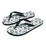 White Bandana Men's Flip Flops