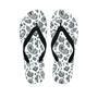 White Bandana Men's Flip Flops