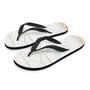 White Gold Marble Men's Flip Flops