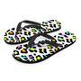 White Leopard Men's Flip Flops