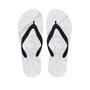 White Marble Men's Flip Flops