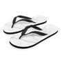 White Marble Men's Flip Flops