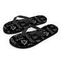 Witch Sign Print Men's Flip Flops