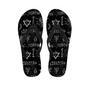 Witch Sign Print Men's Flip Flops