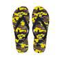 Woodland And Yellow Camo Print Men's Flip Flops