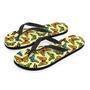 Yellow Butterfly Pattern Print Men's Flip Flops