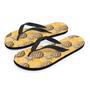 Yellow Hawaiian Pineapple Print Men's Flip Flops