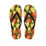 Yellow Neon Pineapple Hawaiian Print Men's Flip Flops