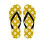 Yellow Polka Dot Men's Flip Flops