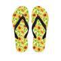 Yellow Sunflower Print Men's Flip Flops