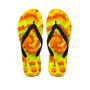 Yellow Tie Dye Men's Flip Flops